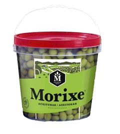 AZEITONAS VERDES INTEIRAS MORIXE CAL 20/24 BALDE 3,2KG/2KG