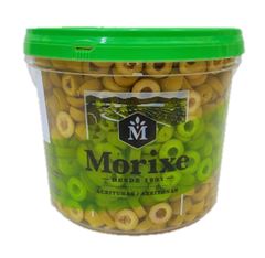 AZEITONAS VERDES FATIADAS MORIXE BALDE 3,2KG/1,8KG