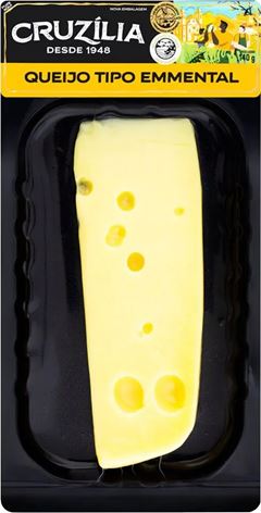 QUEIJO EMMENTAL CRUZILIA 140G CX 24UN