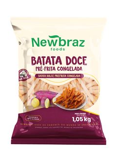 BATATA DOCE NEWBRAZ PRE FRITA CONG 1,05KG CX10,5KG
