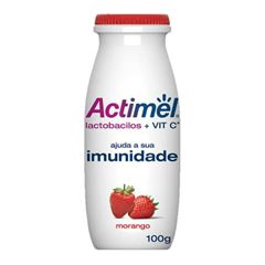 ACTIMEL 100GX48 MORANGO LEITE FERMENTADO