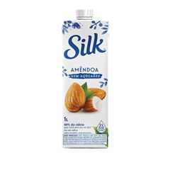 SILK AMENDOA S/ ACUCAR 12X1L