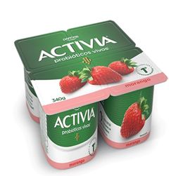 ACTIVIA 340GX4 POLPA MORANGO CX12