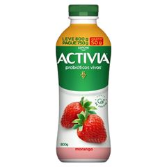 ACTIVIA LIQUIDO 750G+50GX15 MORANGO LEITE FERM 