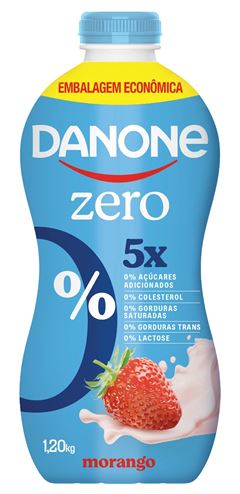 DANONE ZERO LIQUIDO MORANGO DANONE 1200G CX 8UN