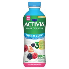 ACTIVIA ZERO LIQ TRIPLO 800GX15 FRUTAS VERMELHAS