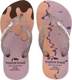 CHINELO TB INF FEM ARCO IRIS/BEGE  27/28 CX 12UN