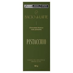 CHOCOLATE PISTACHE BACIO DI LATTE 80G CX 20UN
