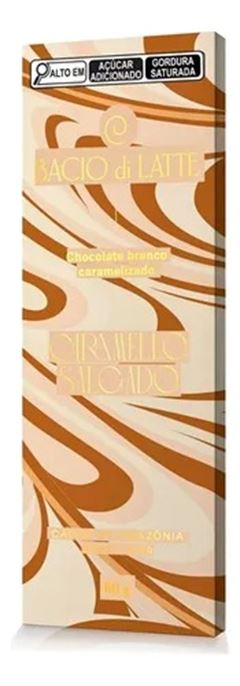 CHOCOLATE CARAMELLO SALGADO BACIO DI LATTE 80G CX 20UN
