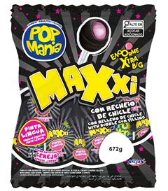 PIRULITO POP MANIA MAXXI CEREJA RICLAN 12X24X28G