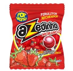 PIRULITO POP MANIA AZEDINHO MORANGO RICLAN 40X5X12G