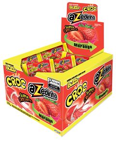 CHICLE BUZZY CROC MORANGO AZEDINHO RICLAN 20X40UN