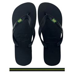 CHINELO TB MASC BRASIL PRETO C/ FAIXA 37/38 CX 12UN