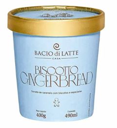 GELATO BISCOITO GINGERBREAD BACIO DI LATTE 490ML CX 8UN