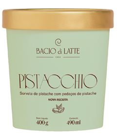 GELATO PISTACCHIO BACIO DI LATTE POTE 490ML CX 8UN