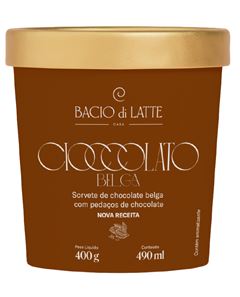 GELATO CIOCCOLATO BELGA BACIO DI LATTE 490ML CX 8UN