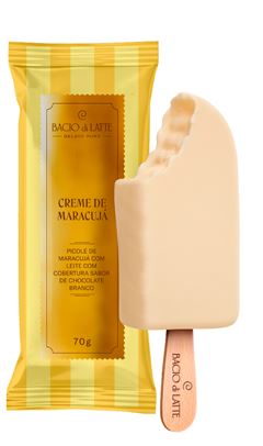 PICOLE CREME DE MARACUJA C/ COB 70G BACIO DI LATTE CX 18UN