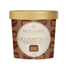 BOMBOM DE SORVETE CIOCCOLATO BELGA BACIO D LATTE 144G CX 8UN
