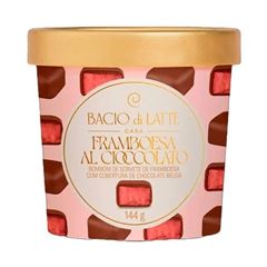 BOMBOM DE SORVETE FRAMBOESA BACIO DI LATTE 144G CX 8UN