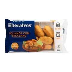 BOLINHO PRE FRITO BASE DE BACALHAU RIBERALVES 300G CX 3,6KG