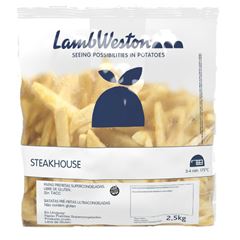 BATATA LAMB WESTON STEAKHOUSE (5X2,5KG) CX12,5KG 