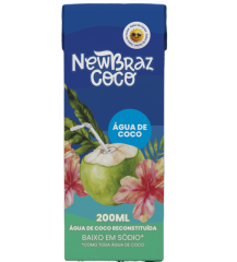 AGUA DE COCO NEWBRAZCOCO RECONSTITUIDA 27X200ML