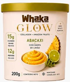 WHAKA GLOW 12G PROT. ABACAXI C/ RASPAS DE LIMAO 200G CX 12UN