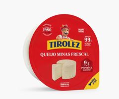 QUEIJO MINAS FRESCAL LANCHE TIROLEZ 270G CX 6,48KG