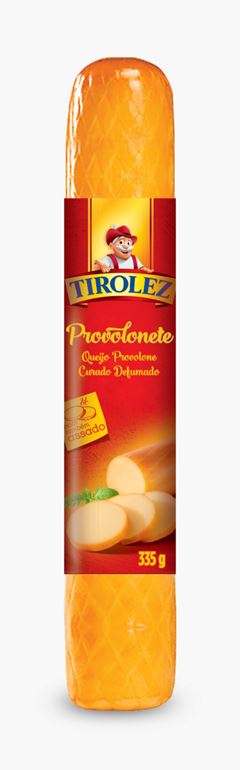 QUEIJO PROVOLONE DEFUMADO TIROLEZ 335G CX 15UN