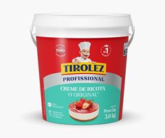 CREME DE RICOTA TIROLEZ BALDE 3,6KG CX 4UN