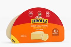 QUEIJO MINAS PADRAO LIGHT ZERO LAC TIROLEZ 350G CX 4,2KG
