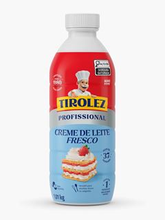CREME DE LEITE TIROLEZ GARRAFA 1,01KG CX 12UN
