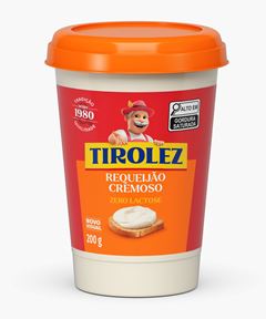 REQUEIJAO ZERO LACTOSE TIROLEZ COPO 200G CX 12UN