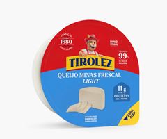 QUEIJO MINAS FRESCAL LIGHT TIROLEZ 270G CX 6,5KG