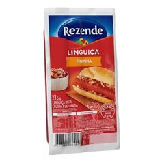 LINGUICA FININHA REZENDE 215G CX 24UN