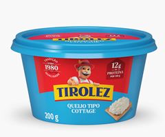 QUEIJO TIPO COTTAGE TIROLEZ 200G CX 16UN