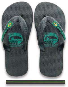 CHINELO TB INF BRASIL PRETO  27/28 CX 12UN