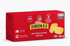 MANTEIGA COM SAL TIROLEZ TABLETE 200G CX 12UN