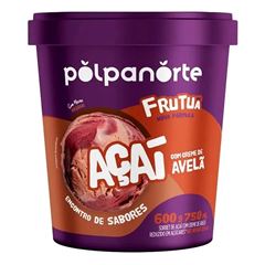 ACAI COM CREME DE AVELA POLPA NORTE POTE 600G CX 6UN