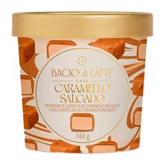 BOMBOM SORVETE CARAMELLO SALGADO BACIO DI LATTE 144G CX 8UN