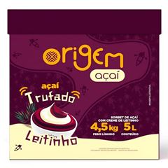 ACAI ORIGEM COM CREME DE LEITINHO POLPA NORTE UN 4,5KG