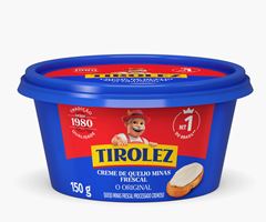 CREME DE QUEIJO MINAS FRESCAL TIROLEZ 150G CX 16UN