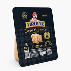 QUEIJO PARMESAO FRACIONADO MATURADO 12M TIROLEZ 200G CX 24UN