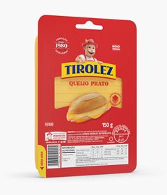 QUEIJO PRATO FATIADO TIROLEZ 150G CX 28UN