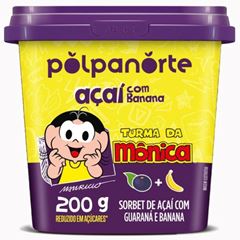ACAI MIX TURMA DA MONICA BANANA POTE 200G CX 24UN