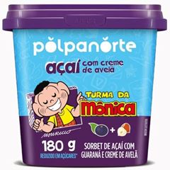 ACAI MIX TURMA DA MONICA C/ CREME DE AVELA POTE 180G CX 24UN