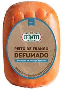 PEITO DE FRANGO DEFUMADO CERATTI 2,2KG CX 4,4 KG