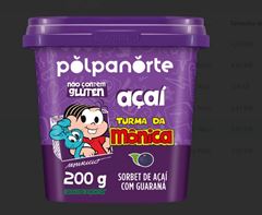 ACAI MIX TRAD TURMA DA MONICA POLPA NORTE POTE 200G CX 24UN