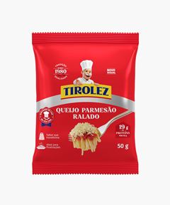 QUEIJO PARMESAO RALADO TIROLEZ 50G CX 60UN