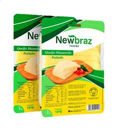 QUEIJO MUSSARELA FATIADO NEWBRAZ 150GR CX 21UN